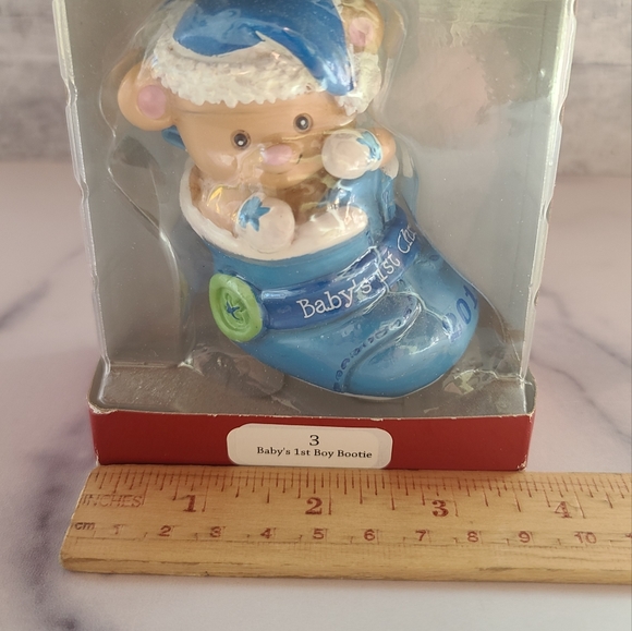 Trimmerry Baby's 1st Boy Bootie Christmas Ornament - Picture 10 of 12